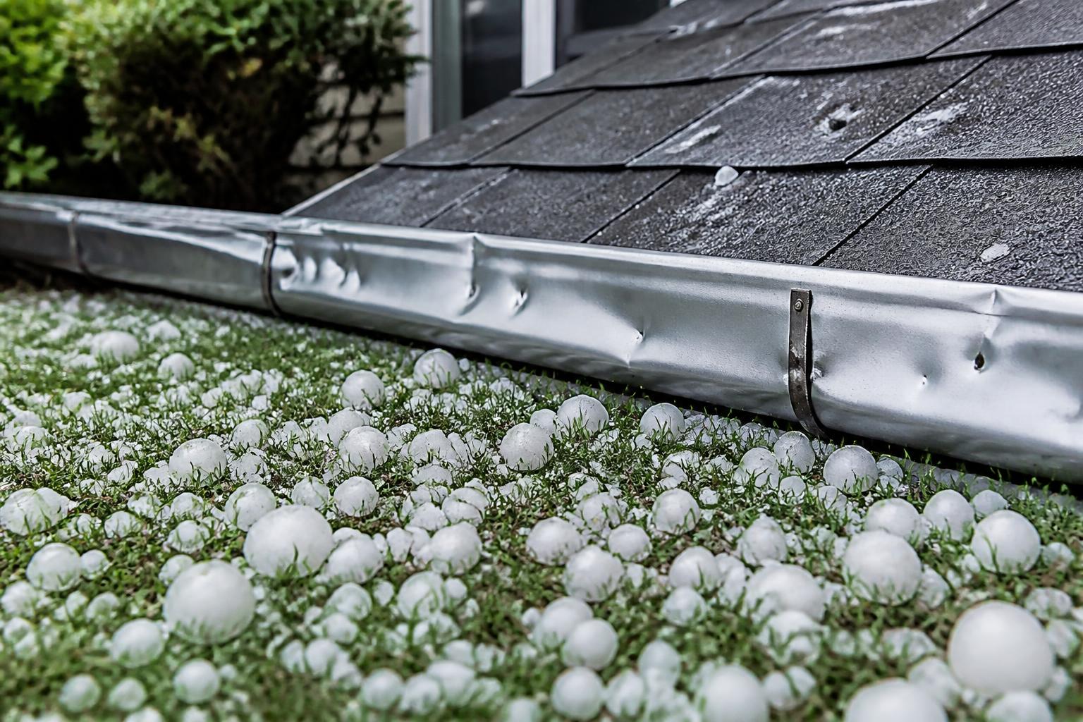 Before: Documented hail damage that almost got missed
